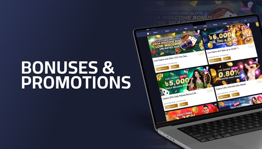 available promotions for live casino