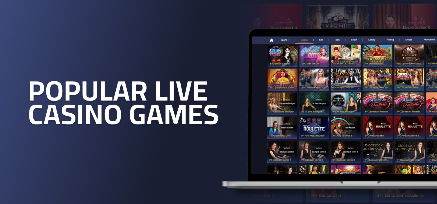 popular live casino games